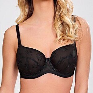 𝅺PANACHE SuperBra Black Tango II Underwire Bra